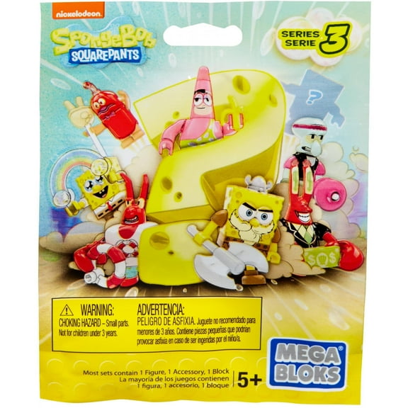 Mega Construx Spongebob Squarepants Micro Action Figures (Styles May Vary)