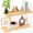 Natural-24 inch - 2pcs, variant on Floating Shelves For Wall Rustic Farmhouse 24 Inch Shelf Wooden Pine Wood With Grain Living Room Bedroom Kitchen (raw Wood)
