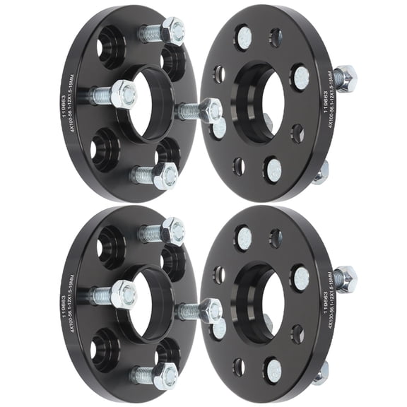 ECCPP fit for 2002-2003 for Mitsubishi Lancer 4 lug Wheel Spacers 4x100 12x1.5 56.1MM 15mm black