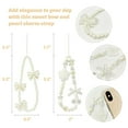 thumbnail image 2 of Wrapables Charms and Beads Cell Phone Wrist Strap, Keychain, Bag Charm (Set of 2), Bows and Pearls, 2 of 6