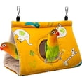 thumbnail image 1 of Nido de hamaca para loros, hamaca de felpa suave y cálida, tienda de campaña colgante, adecuada para loros grises amazónicos eclécticos y otros loros medianos y grandes, 1 of 3