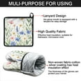 thumbnail image 7 of Pioneer Flower Kitchen Oven Mitt and Pot Holder Sets 2 Pcs for Baking, Cooking and Grilling, Heat Resistant Up To 392 °F, 7 of 7