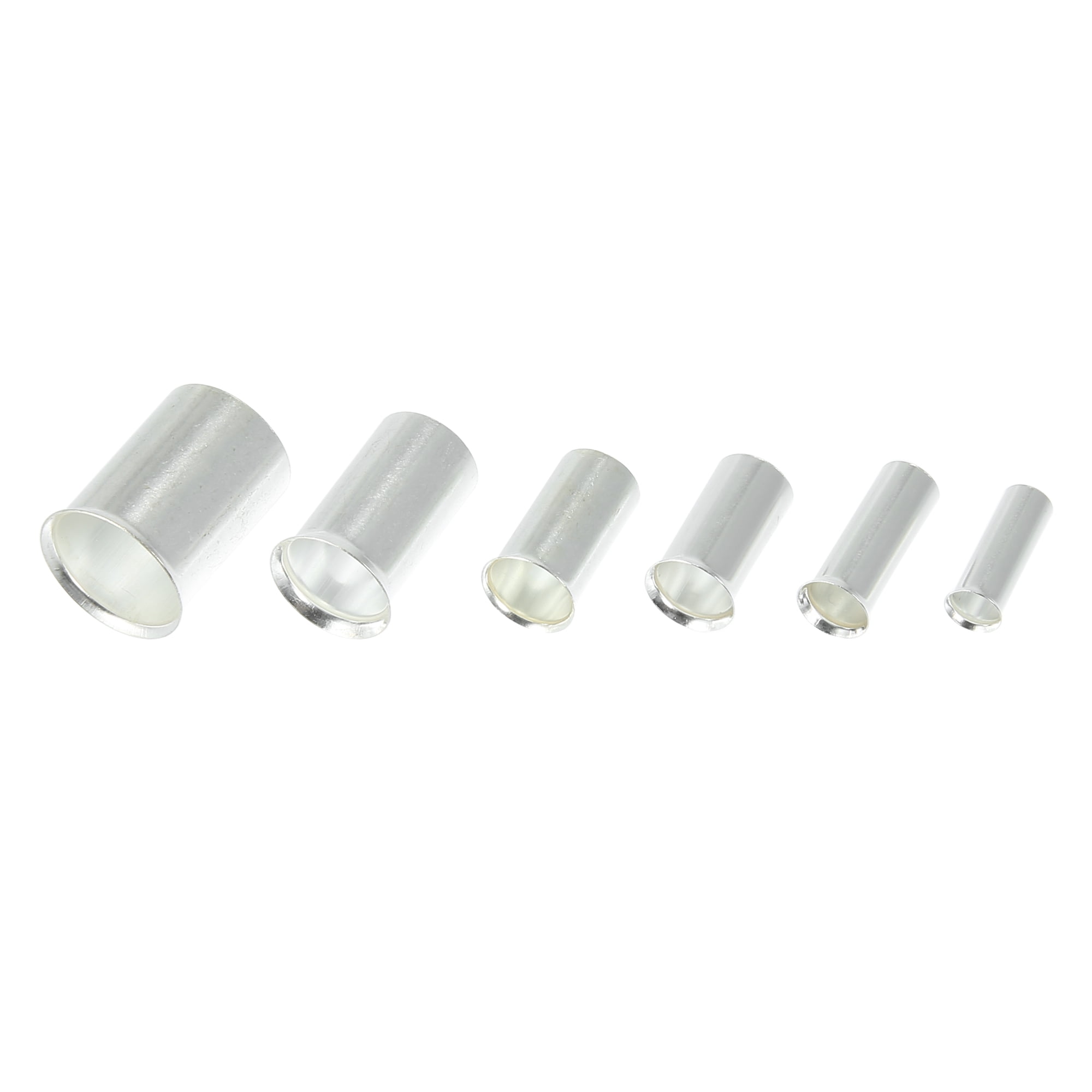 190 Pcs Copper Car Wire Ferrules Crimp Kit Insulated Ferrule Connector Terminal Sleeves 1/0 2/0 2 4 5 7 AWG