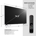 thumbnail image 5 of LG 75" Class 4K QNED MiniLED 90 Series Smart TV with AI ThinQ® 75QNED90UPA, 5 of 38