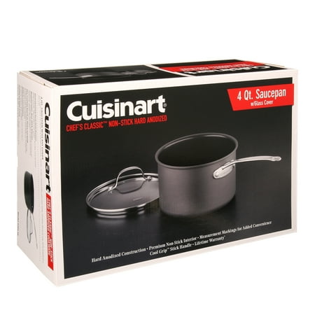 cuisinart saucepan anodized hard quart stick non walmart