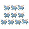 thumbnail image 2 of 10 piezas novedad Mini de papel volador Baby Shower decoración de de cumpleaños Azul Yuyangstore Mini globo de unicornio, 2 of 5