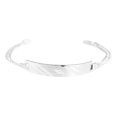 thumbnail image 1 of JOYARIS Pulsera Mujer Esclava Cubana Plata 925 Placa Diamantada 4 Mm Talla 19.5 cm PT-0000015, 1 of 4
