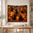thumbnail image 5 of Atmospheric Curious Kittens with Bright Amber Eyes Glowing, Playful Vintage for Cat Lovers, Animal Wall Decor, Halloween Gift, Tapestry Wall Hanging for Bedroom and Dorm, 5 of 7