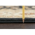 thumbnail image 5 of Traditional 8x10 Area Rug (7'6'' x 9'10'') Floral Black, Beige Living Room Easy to Clean, 5 of 9