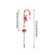 thumbnail image 2 of Injueey 2 uds luces solares LED bastón de caramelo enchufe de tierra luz exterior impermeable Santa Claus lámpara de césped decoración paso de Kits de decoración para fiestas Injueey HA073080-01, 2 of 6