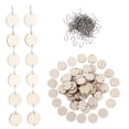 thumbnail image 4 of HEALEEP 1 Set Wooden Cutouts for Home Decor Wood Crafts Unfinished 3.5x3.5Cm, 4 of 8