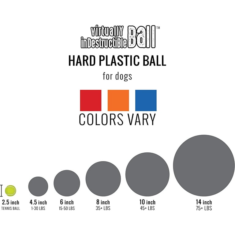 Hard plastic ball store for dogs