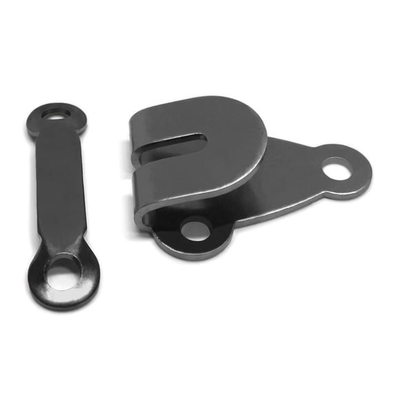 Hook and Eye Closures Sew on Hook and Eye Metal Pants Hook and Eye Black Nickel Set of 12