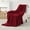 Burgundy, variant on IR Imperial Rooms Adult Fleece Bed Blanket 310 GSM Microfiber Lightweight Warm Fluffy Cozy Plush Gray Queen Size