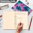thumbnail image 5 of Wirebound Notebook Hardcover Spiral Notebooks Pink and Teal Tie-dye, 60 Pages, 80 GSM, 5.7 x 8.3in, 5 of 7