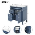 thumbnail image 6 of Bathroom Vanity with Top Sink, Modern Bathroom Storage Cabinet with 2 Drawers and a Tip-out Drawer, Single Sink Bathroom Vanity - Blue, 6 of 6