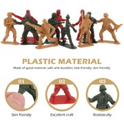 OFFIGAM 200Pcs Mini Soldier Assorted Color Plastic Soldier Action Figure Model Collectors