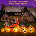 thumbnail image 3 of Yexmas 8.5FT Long Halloween Inflatables Pumpkin,8 Pumpkins Halloween Blow Ups with Black Cat & Witches Hat for Halloween Party Outdoor Yard Garden Lawn Decor, 3 of 8