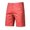 Watermelon Red, variant on AOOCHASLIY Shorts Men Clothes Men Casual Solid Zip-fly Straight-leg Knee Length Button Mid Waist Cargo Pants