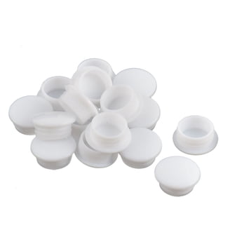 Fxionicon 6mm Plastic Hole Plugs – 200 Pcs White Flush End Caps For Furniture, Cabinets & Shelves