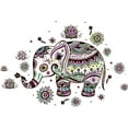 thumbnail image 2 of CafePress - Cute Pastel Colors Floral Elephant Throw Blanket - Soft Fleece Throw Blanket, 50"x60" for All Ages, 2 of 2