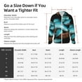 thumbnail image 5 of Gaeub Blue Viper Snake Men's and Women's UPF 50+ Long-Sleeved Sun Protection Clothing, Fishing Shirt Long Sleeve Zip-3X-Large, 5 of 7
