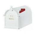 thumbnail image 2 of Postal Ambrose White Post Mount Mailbox, Rust Proof, High Capacity, 2 of 4
