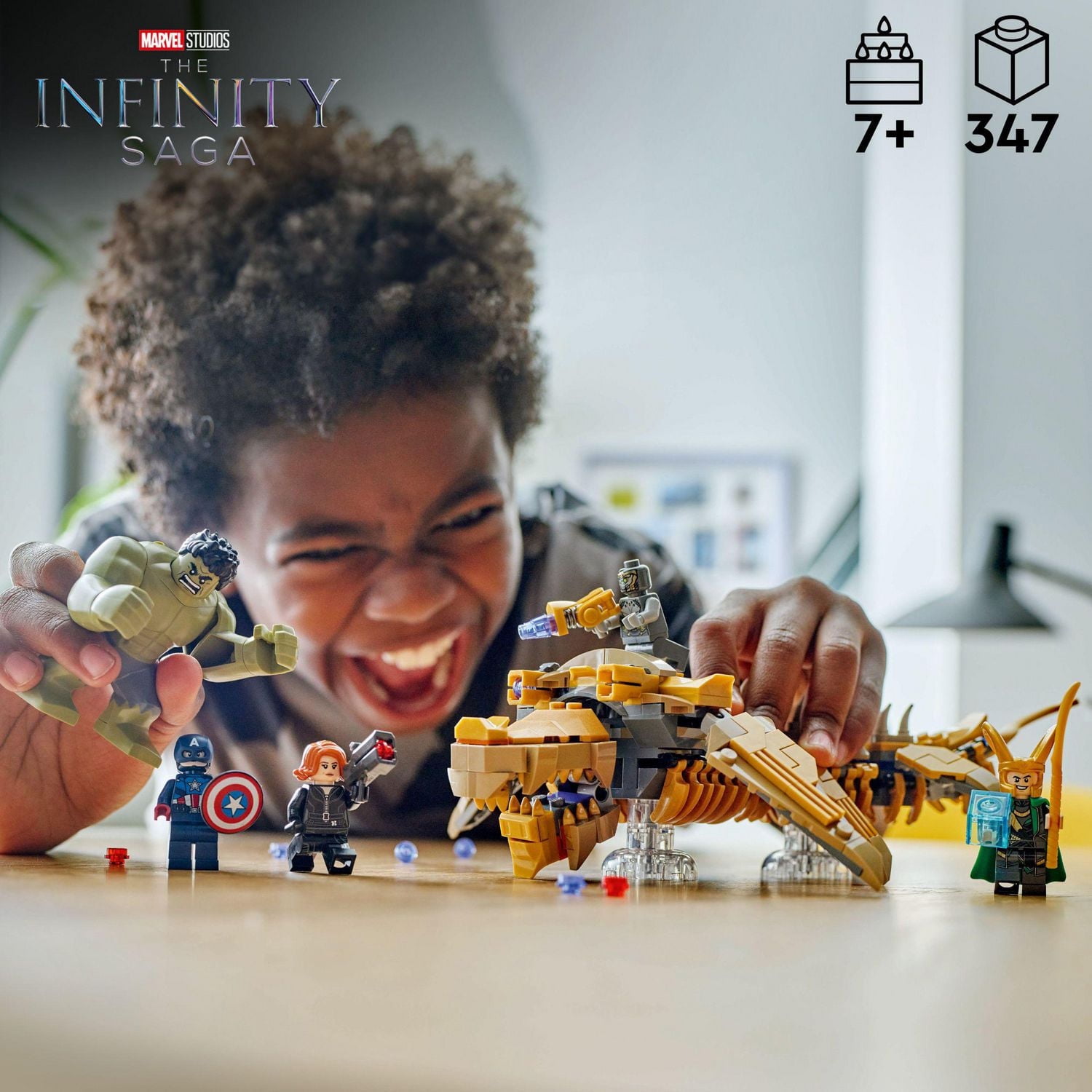 LEGO Marvel The Avengers vs. The Leviathan Set, Superhero Toy with 4 Minifigures and Hulk Action Figure, 76290, Includes 347 Pieces, Ages 7+