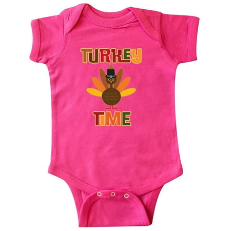 

Inktastic Thanksgiving Turkey Time Gift Baby Boy or Baby Girl Bodysuit