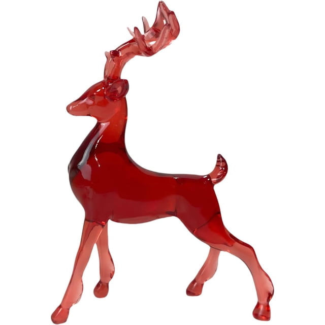 Ornement de Cerf en Résines comme des Rennes Ornement de Collection pour Décoration de Vacances