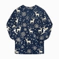 thumbnail image 5 of sdbrld Unisex Kids Christmas Matching Pajamas Outfit Sets for Boys Girls Holiday Sleepwear Top and PJs Pants 2Pcs Sets Navy Sizes 8-9 Years, 5 of 9