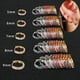 thumbnail image 2 of Charm Small Huggie Hoops Pendientes para mujer Cartílago Dainty Rainbow Cubic Zirconia Silver Color Ear Rings Fashion Party Jewelry Tan Jianjun unisex, 2 of 2