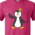 thumbnail image 4 of Inktastic Cute Penguin, Baby Penguin, Penguin with Party Hat T-Shirt, 4 of 5