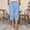Light Blue, variant on Yertdoel Capri Pants for Women Plus Size Solid Color Elastic Waist Loose Capris with Pockets Daily Casual Soft Comfy Summer Beach Trousers