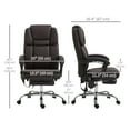 thumbnail image 3 of Vinsetto Vibration Massage Office Chair, Executive Office Chair, Dark Brown, 3 of 10