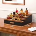 thumbnail image 2 of Cologne Organizer for Men 4 Tier of Elevated Cologne Display Shelf with Drawer Storage Perfume Organization and Storage Display Risers,Great Gift for Man (BlackWalnut), 2 of 7