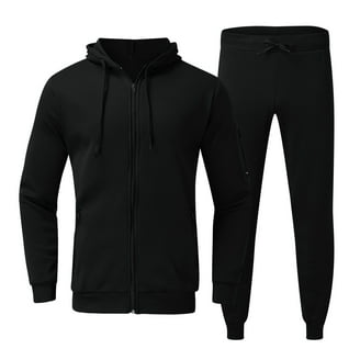 X-2 Men's Cotton Athletic Tracksuit Set, Full Zip, Jogging