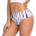 thumbnail image 2 of Fotbe Lavender Flowers Calzones Estampados para Mujer – Ropa Interior de Algodón, Cómoda, Suave y Elástica-3X-Large, 2 of 6
