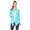 Blue, variant on Women's Solid Open Front Long Sleeve Lightweight Soft Basic Sweater Cardigan