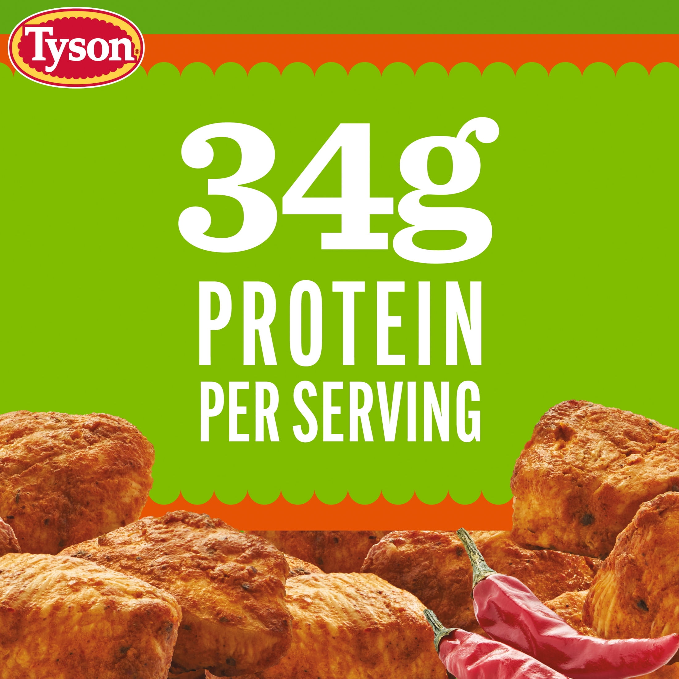 Tyson Chicken Bites, Harissa Style Seasoned Frozen Snacks, Fully Cooked, 5.2 oz Cup