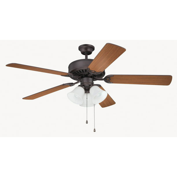 Craftmade Pro Builder 52 In Indoor Ceiling Fan With 3 Lights Com - What Is The Brightest Ceiling Fan Light