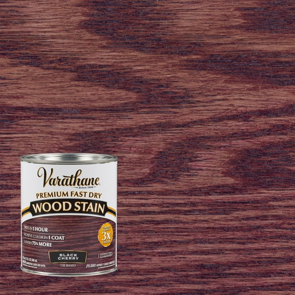 Black Cherry, Varathane Premium Fast Dry Wood Stain-262009, Quart