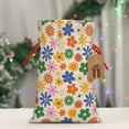 thumbnail image 5 of Naloa Groovy Daisy Flowers Drawstring Christmas Bags, 3D Xmas Gift Bags, Christmas Wrapping Bags, Xmas Goodie Bags, Treat Pouch Bags, Party Favor Bags-Medium, 5 of 9