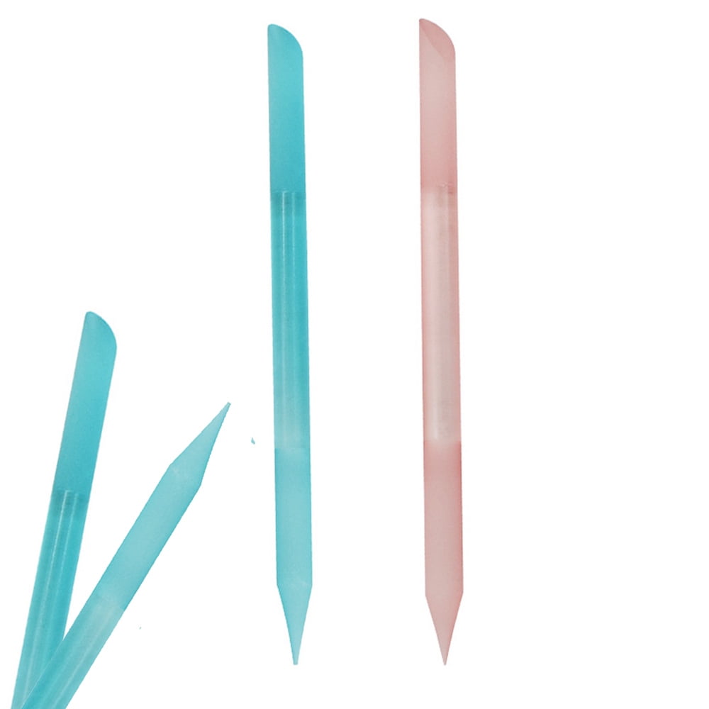 2 Pcs Glass Cuticle Pusher Cuticle Remover Tool Double Sided Cuticle