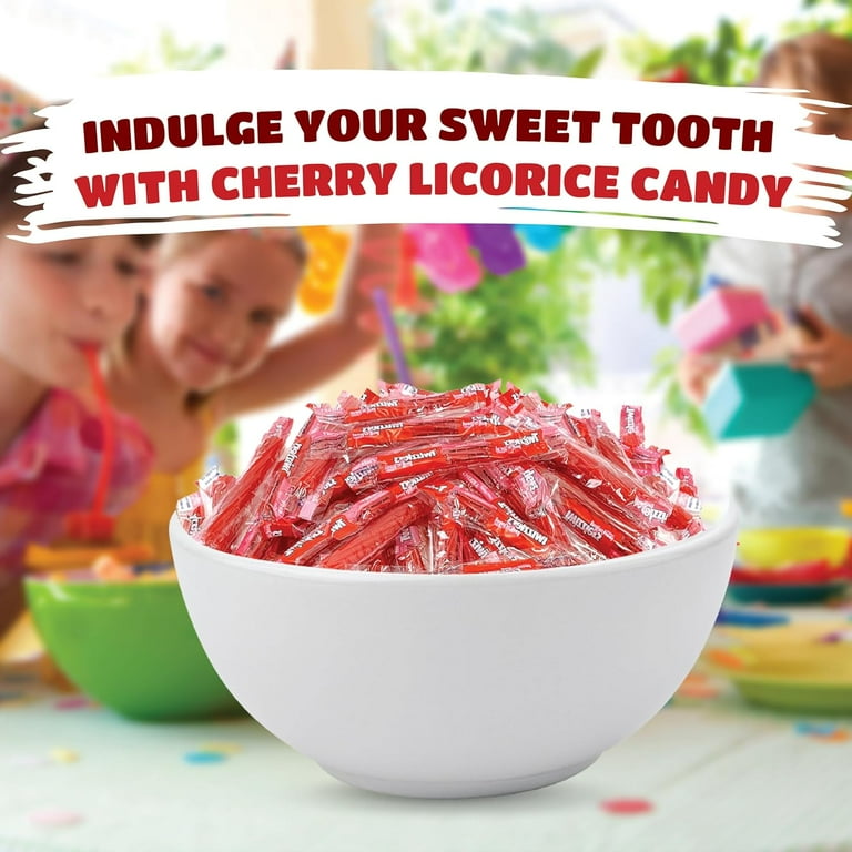 TWIZZLERS PULL 'N' PEEL Cherry Licorice Candy, Single Twist TWIZZLERS PULL 'N' PEEL Cherry Licorice Candy, Single Twist