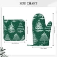thumbnail image 4 of Disketp Christmas Trees Oven Mitts And Potholders Bbq Gloves-Oven Mitts And Pot Holders With Recycled Infill Silicone Non-Slip Cooking Gloves For Cooking Baking Grilling, 4 of 9