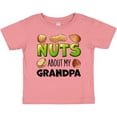 thumbnail image 3 of Inktastic Nuts About My Grandpa Peanut, Almond, Pistachio Boys or Girls Baby T-Shirt, 3 of 5