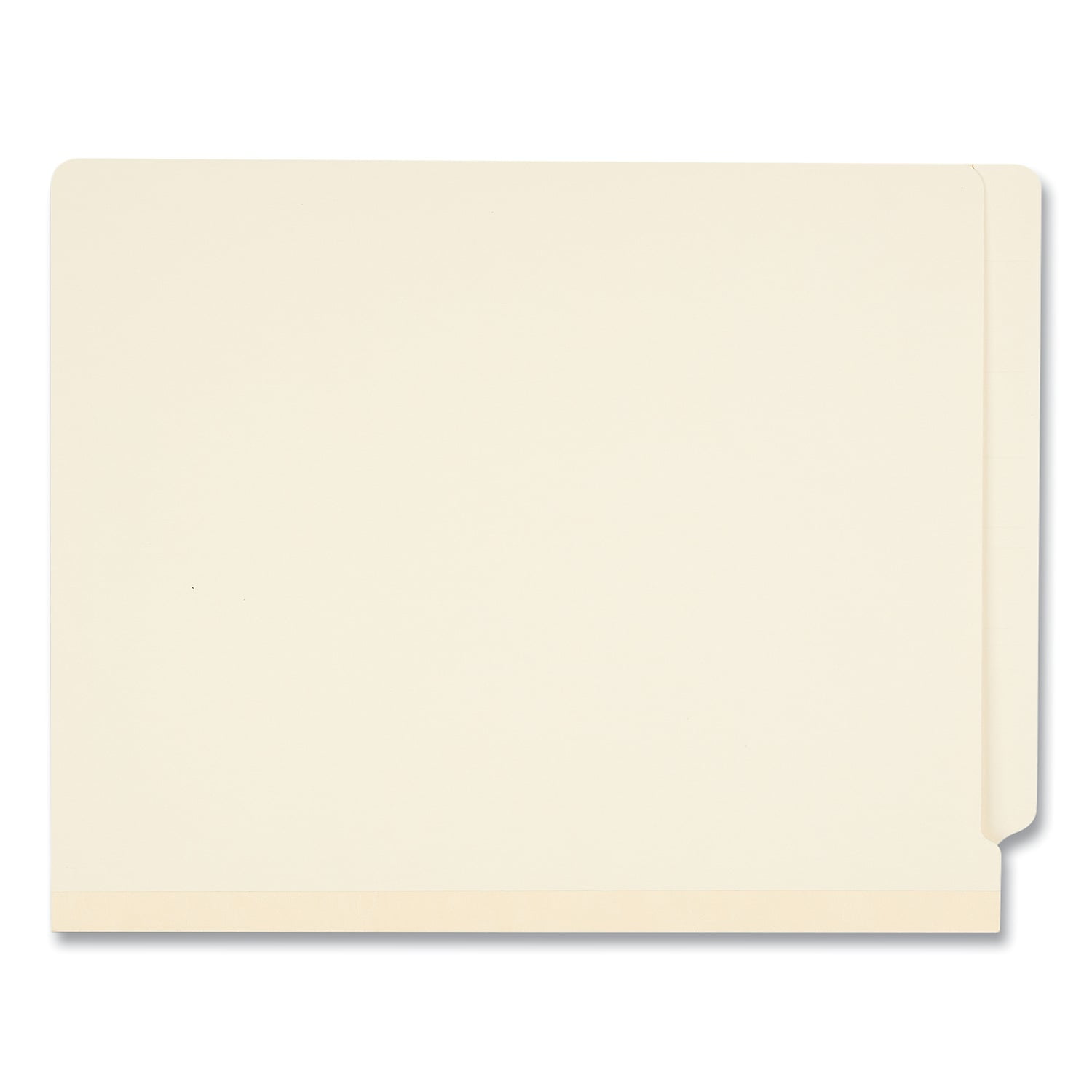 Six-Section Manila End Tab Classification Folders, 2 Dividers, Letter Size, Manila, 10/Box