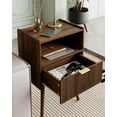 thumbnail image 4 of Mesa de Noche Veegle Nogal Marrón con Cajón y Estante, 4 of 7