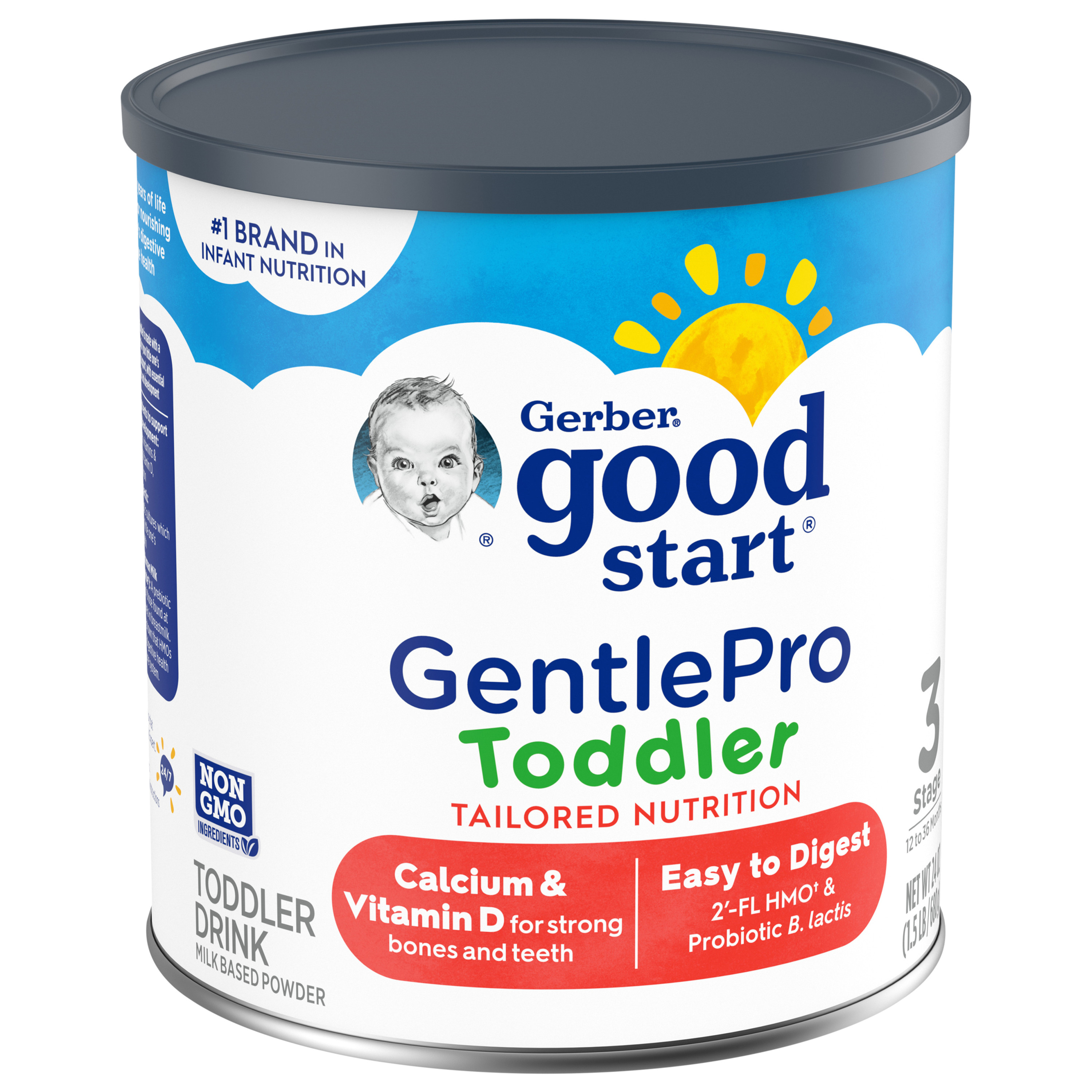 Gerber Good Start Grow Powder Toddler Formula, 24 oz Canister - image 5 of 8